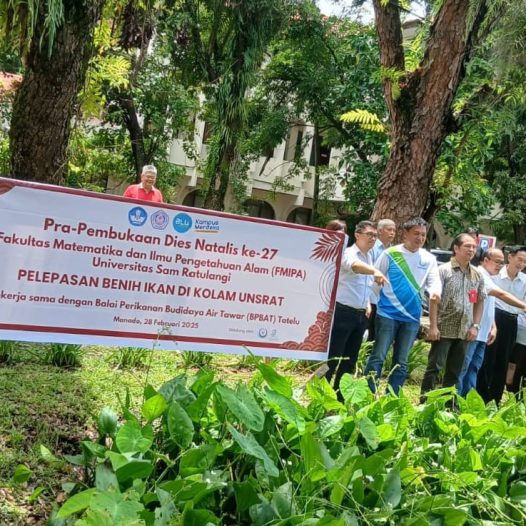 Acara Pelepasan Benih Ikan Air Tawar Dalam Rangka Penyambutan Dies Natalis UNSRAT KE-27