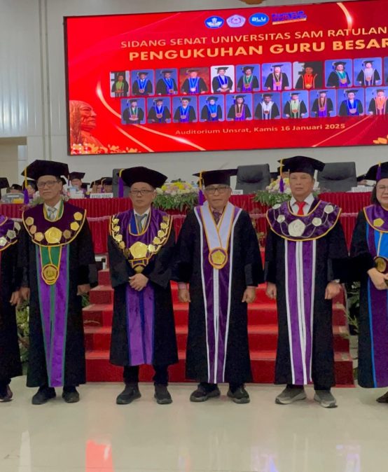 PENGUKUHAN GURU BESAR FMIPA UNSRAT Prof.Dr.Hanny F. Sangian,S.Pd.,M.Si.,QRMP