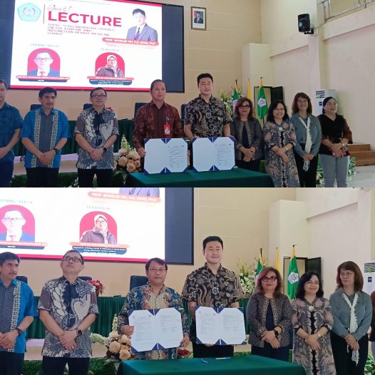 Penandatangan MOU dan PKS FMIPA UNSRAT juga PROGRAM STUDI BIOLOGI (S1) dengan Dept of Pathology, College of Korean Medicine, Kyung Hee University.