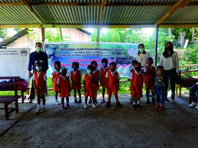 FMIPA Unsrat Gelar PKM tentang Edukasi dan Pengenalan Ekosistem Mangrove bagi Siswa TK GMIM Waleta Pineleng 2 Indah
