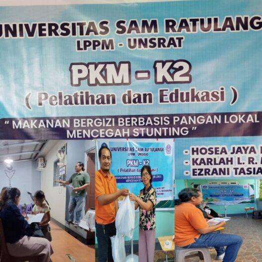 PKM Edukasi Pemanfaatan Pangan Lokal Sebagai Sumber Makanan Bergizi Pencegah Stunting Pada Umat Wilayah Rohani Maria Magdalena, Paniki Atas