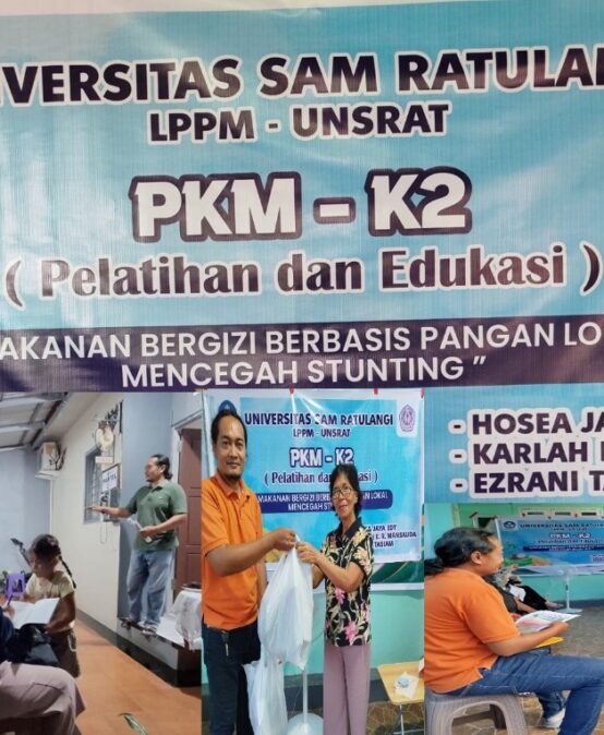 PKM Edukasi Pemanfaatan Pangan Lokal Sebagai Sumber Makanan Bergizi Pencegah Stunting Pada Umat Wilayah Rohani Maria Magdalena, Paniki Atas