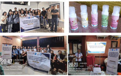 PELATIHAN PEMBUATAN BODY LOTION AROMA BUNGA DAN BUAH PADA KELOMPOK PEMUDA DAN REMAJA GMIM KHARISMA KOKA KABUPATEN MINAHASA